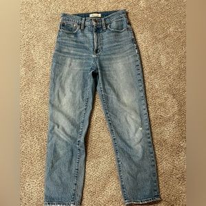 Madewell Classic Straight Jeans in Nearwood Wash Size 23